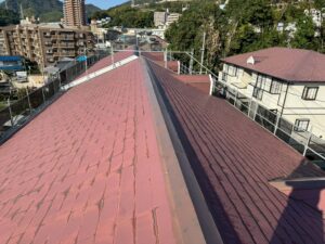 施工中：足場設置②