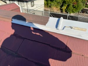 錆止め塗装　施工中